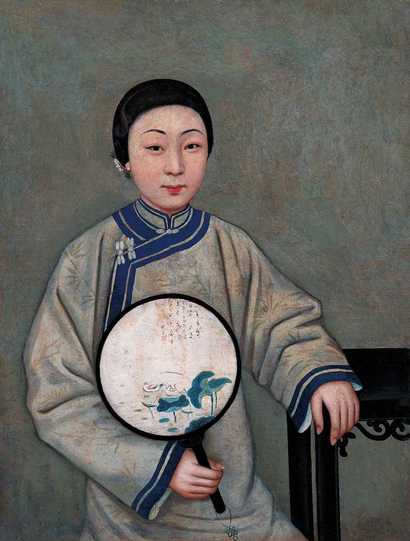 佚名 清代仕女